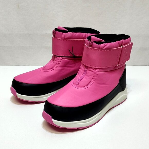 Wonder Nation Snow Boots -5°F Temp Rated Girls Size 5 Front Zip Adjustable Strap - Picture 2 of 9